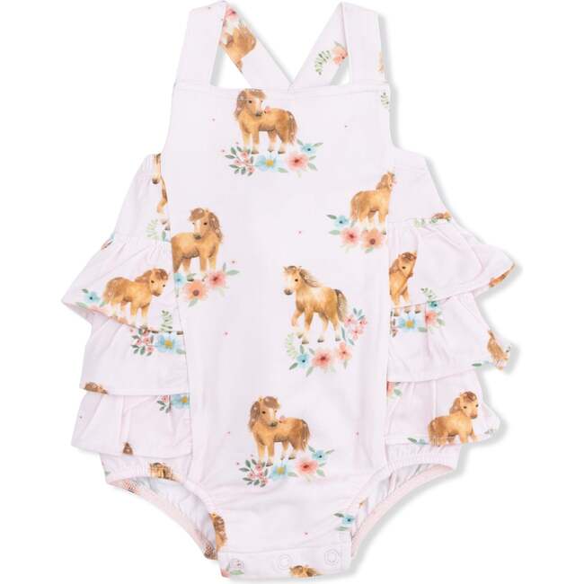 Pink Ponies, Ruffle Sunsuit