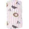 Vintage Baseball Stripe , Swaddle Blanket - Swaddles - 2