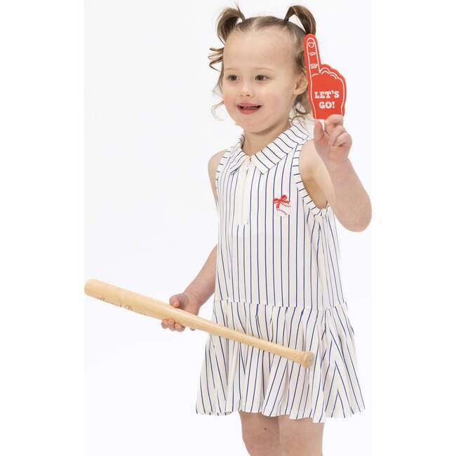 Baseball Stripe, Polo Dress with Cartwheel Short