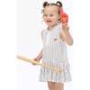 Baseball Stripe, Polo Dress with Cartwheel Short - Dresses - 1 - thumbnail