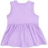 Lacy Lavender Floral, Peplum Tank Top with Baby Bells - Mixed Apparel Set - 2