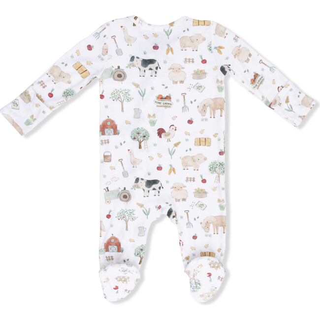 Cute Farm Animals Uni, 2 Way Zipper Footie - Footie Pajamas - 3