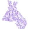 Lilac Floral , Baby Doll Tunic and Bloomer Set - Mixed Apparel Set - 1 - thumbnail