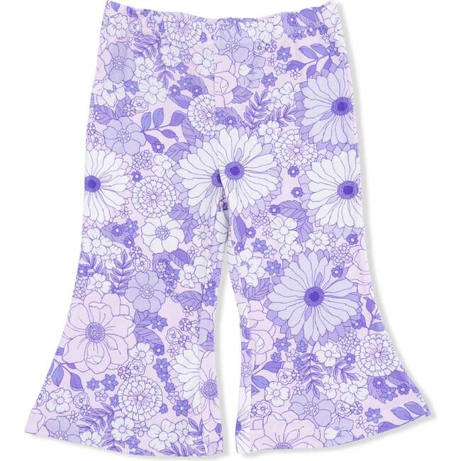 Lacy Lavender Floral, Peplum Tank Top with Baby Bells - Mixed Apparel Set - 3