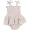 Solid Muslin French Oak, Smocked Bubble with Skirt - Dresses - 2