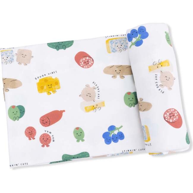 Charcuterie Cuties, Swaddle Blanket