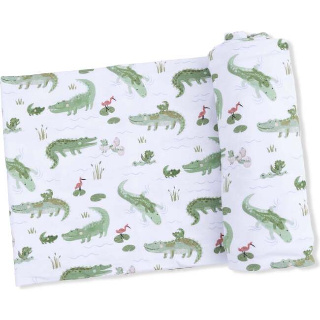 Crayon Alligators, Swaddle Blanket