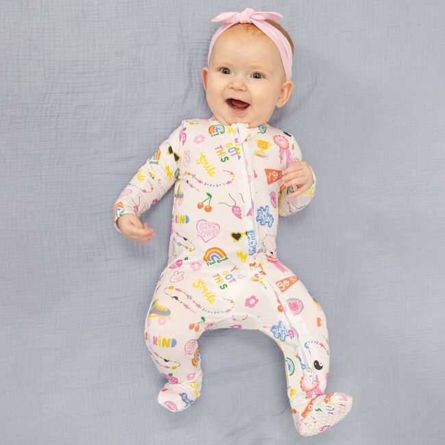 Girl Power, 2 Way Zipper Footie