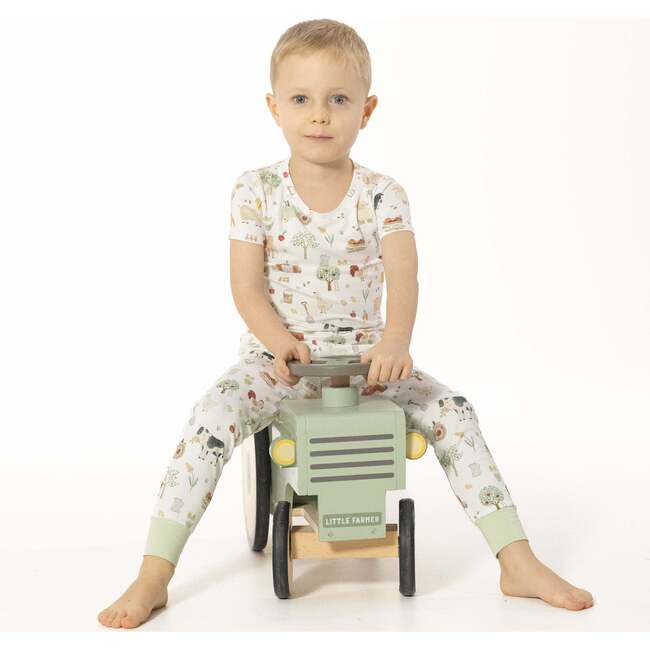 Cute Farm Animals Uni, Short Sleeve Loungewear Set