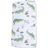 Crayon Alligators, Swaddle Blanket - Swaddles - 2