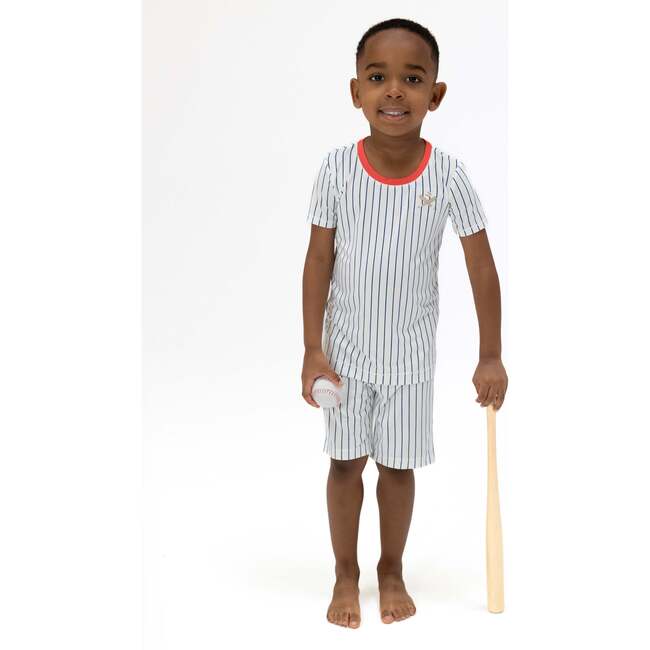 Baseball Stripe, Loungewear Short Set