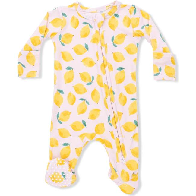 Sunny Lemons, 2 Way Zipper Footie