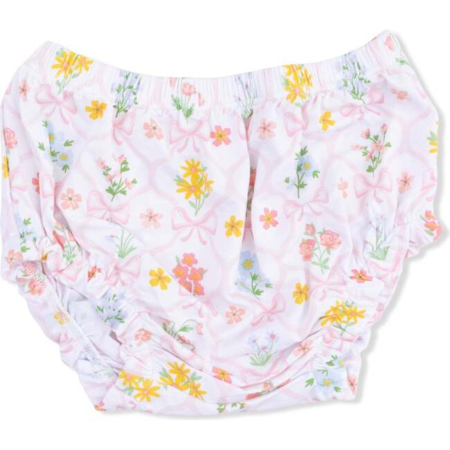 Spring Blooms Bow Trellis, Ruffly Strap Top and Bloomer - Mixed Apparel Set - 3
