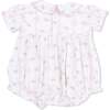 Dainty Buds and Bows, Classic Puff Sleeve Babydoll Bubble - Rompers - 2 - thumbnail