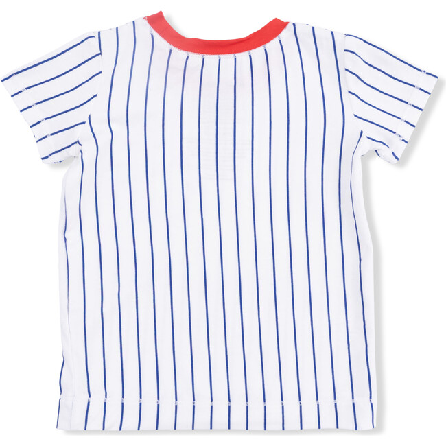 Baseball Stripe, Loungewear Short Set - Mixed Apparel Set - 3