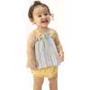 Odalys Floral Stripe, Top with Bows and Ruffle Leg Bloomer - Mixed Apparel Set - 1 - thumbnail