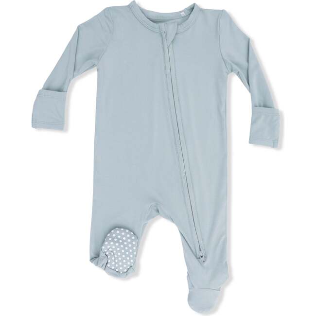 Solid Jadeite, 2 Way Zipper Footie