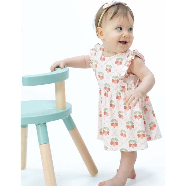 Sweet Strawberries, Ruffle Bodysuit Dress