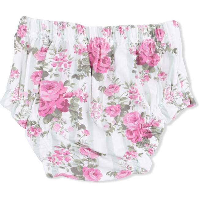 Cabbage Rose Stripe, Smocked Top with Bloomer - Mixed Apparel Set - 4