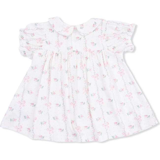 Dainty Buds and Bows, Smocked Dress Set and Headband - Dresses - 3