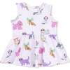 Fancy Dogs, Peplum Tank Top and Bike Short - Mixed Apparel Set - 2