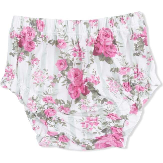 Cabbage Rose Stripe, Smocked Top with Bloomer - Mixed Apparel Set - 5