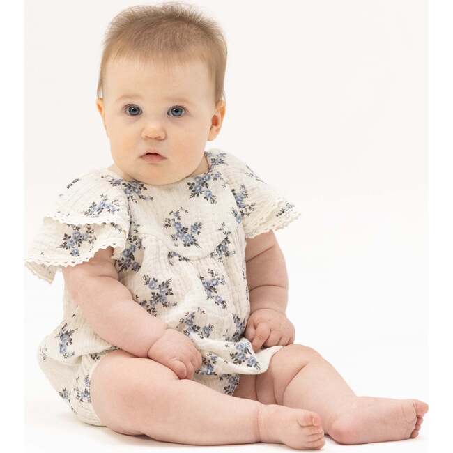 Belle Rosette Dot, V-Neck Bubble