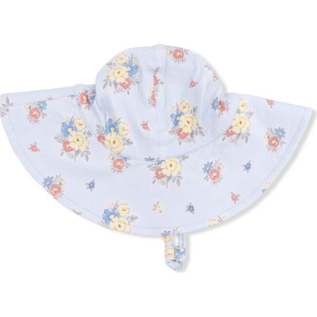 Country Stitch Floral , Wide Brim Sun Hat