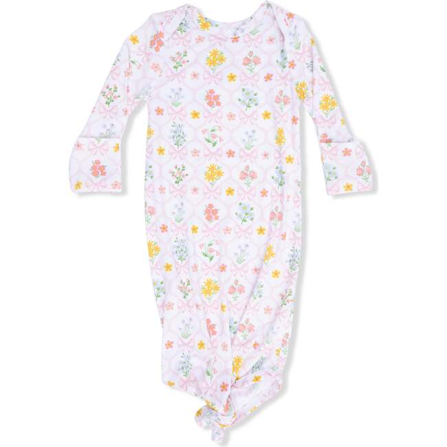 Spring Blooms Bow Trellis, Knotted Gown