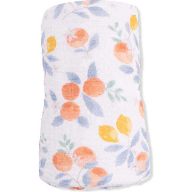 Citrus Floral , Swaddle Blanket