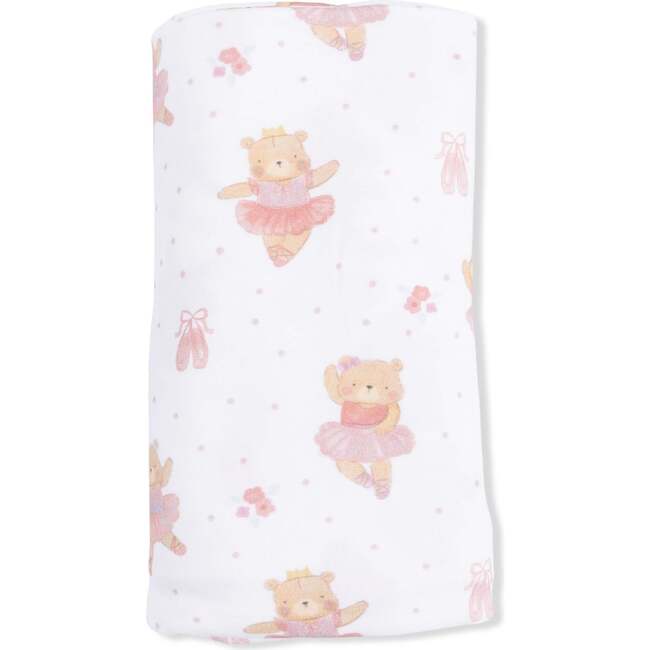 Teddy Bear Ballerina, Swaddle Blanket