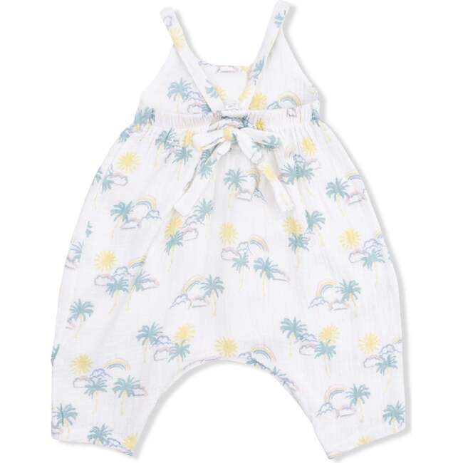 Palm Trees and Rainbows, Tie Back Romper