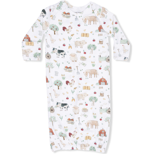 Cute Farm Animals Uni, Lap Shoulder Gown