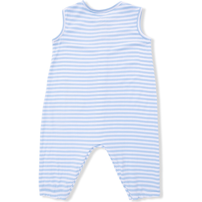 Bubbly Sailboat Stripe, Sleeveless Romper