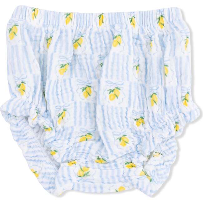 Lovely Lemons, Smocked Top with Bloomer & Sun Hat Set - Mixed Apparel Set - 3