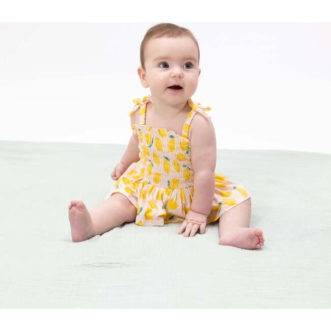 Sunny Lemons, Smocked Bubble with Skirt