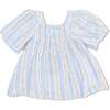 Odalys Floral Stripe, Puff Sleeve Dress with Bloomer - Dresses - 4
