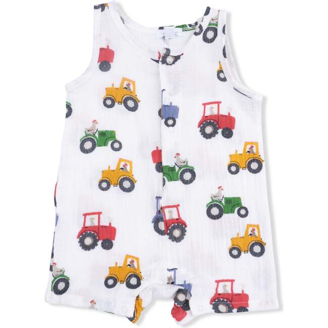 Tractor Friends, Sleeveless Shortie Romper