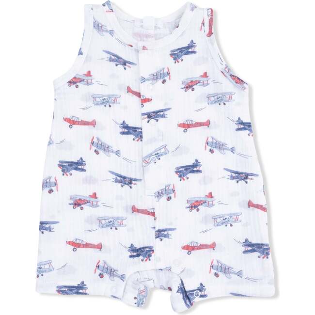 Vintage Planes, Sleeveless Shortie Romper