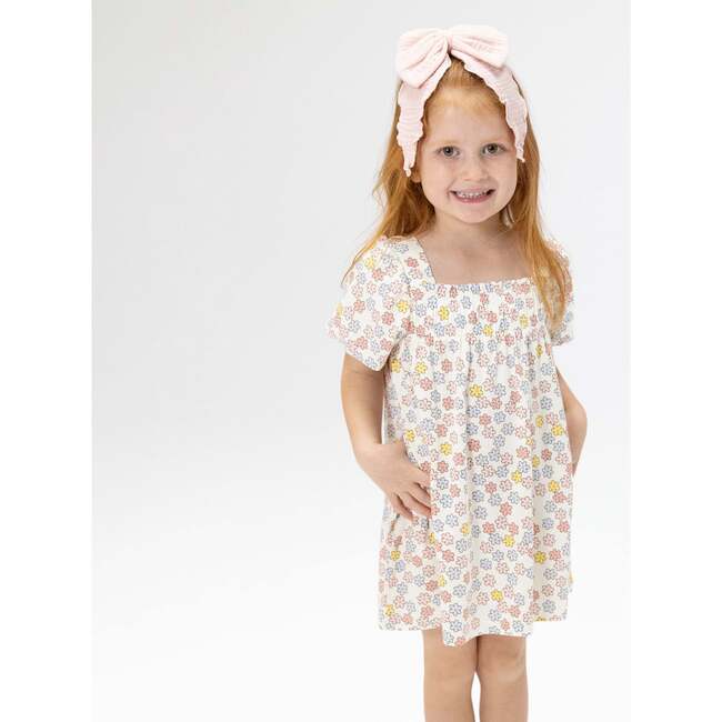 Sarah Floral, Puff Sleeve Dress with Bloomer