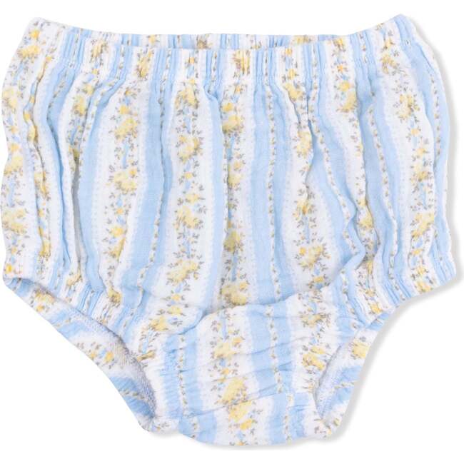 Odalys Floral Stripe, Puff Sleeve Dress with Bloomer - Dresses - 6