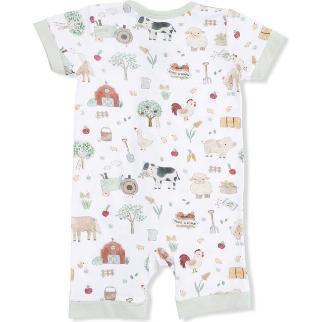 Cute Farm Animals Uni, Shortie 2 Way Zipper Romper