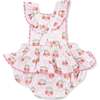 Sweet Strawberries, Ric Rac Ruffle Sunsuit - Rompers - 2