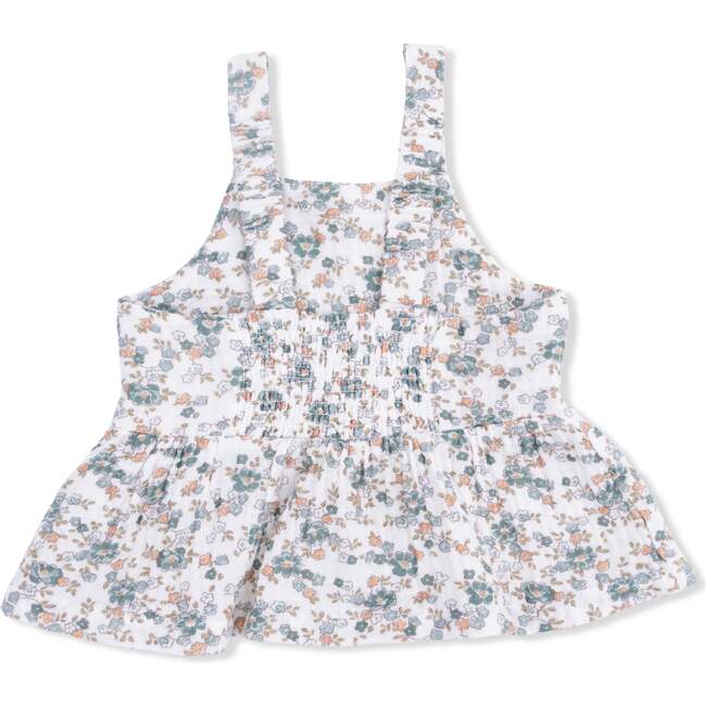 Camille Floral, Peplum Tank with Smocked Waist Pant - Mixed Apparel Set - 4