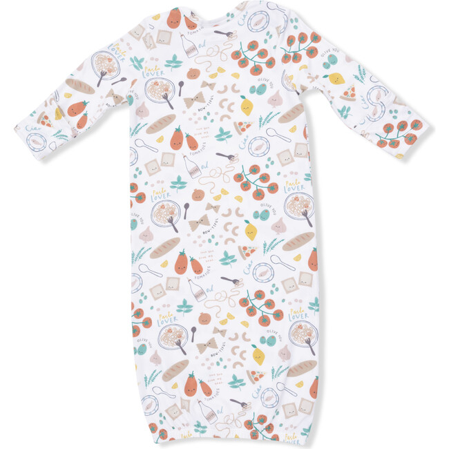 Pasta Lovers, Lap Shoulder Gown & Knotted Hat