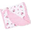 Pink Rosettes, Ruffle Burp Cloth - Burp Cloths - 1 - thumbnail