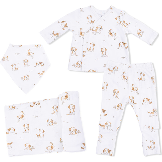 Explorer Puppy, Take Me Home Set with Bandana Bib & Swaddle