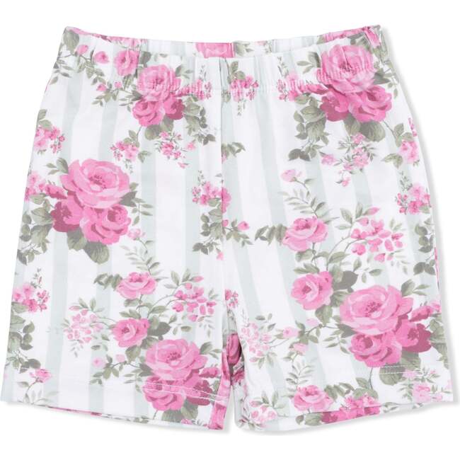 Cabbage Rose Stripe, Loungewear Short Set - Mixed Apparel Set - 3