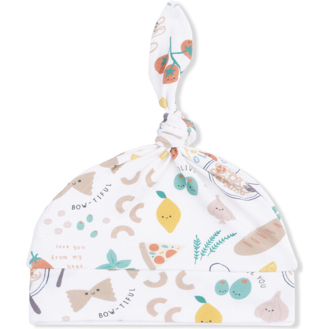 Pasta Lovers, Lap Shoulder Gown & Knotted Hat - Nightgowns - 3