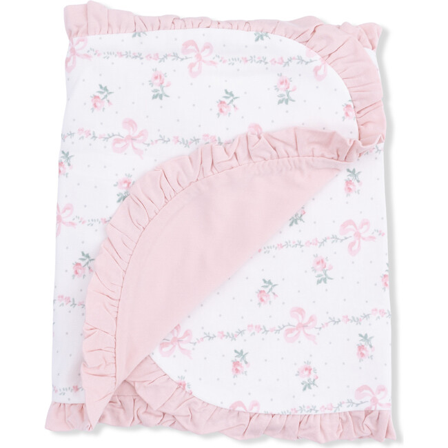Dainty Buds and Bows, Ruffle Burp Cloth